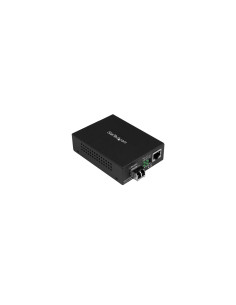 StarTech.com Conversor Compacto de Medios Ethernet Gigabit a Fibra