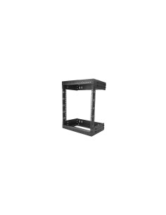StarTech.com Armario Rack de Servidores de Marco Abierto 12U para Montaje en Pared - Profundidad Ajustable de 12 a 20 - Negro