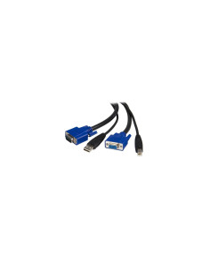 StarTech.com Cable KVM de 1,8m Todo en Uno VGA USB A USB B HD15 - 6ft