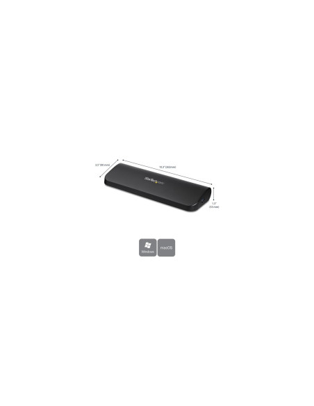 StarTech.com Docking Station USB 3.0 de 2 Monitores para Portátil -