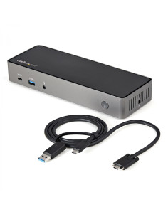 StarTech.com Docking Station USB-C y USB-A 10Gb - Replicador de
