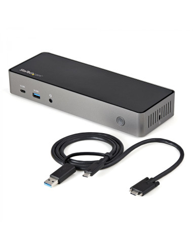 StarTech.com Docking Station USB-C y USB-A 10Gb - Replicador de