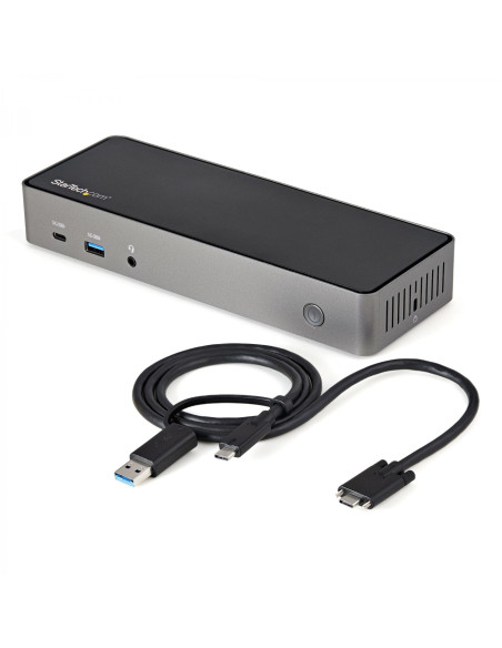 StarTech.com Docking Station USB-C y USB-A 10Gb - Replicador de