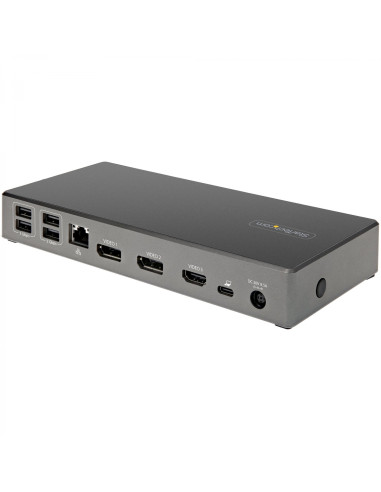 StarTech.com Dock USB-C - Docking Station USB Tipo C para 3 Monitores