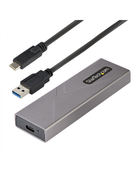 StarTech.com Caja Externa de Aluninio USB-C 10Gbps a NVMe M.2 o SSD