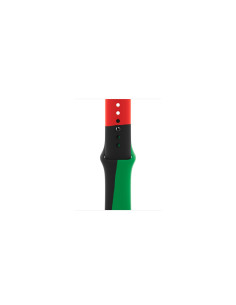 Apple MUQ63ZM/A Accesorios para dispositivos vestibles inteligentes Grupo de rock Negro, Verde, Rojo Fluoroelastómero