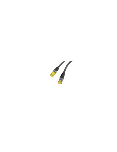 Lanberg PCF6A-10CU-0100-BK cable de red Negro 1 m Cat6a S/FTP (S-STP)