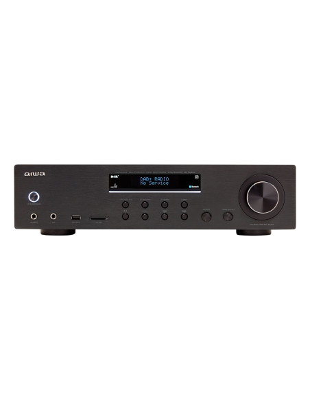 Aiwa AMR-200DAB/BK amplificador de audio 2.0 canales Hogar Negro