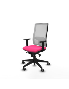 Piqueras y Crespo Horna sincro malla blanca similpiel rosa brazos 1D base piramidal  ruedas 65mm engomadas 2