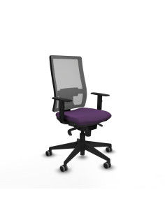 Piqueras y Crespo Horna sincro malla gris bali morado brazos 1D base piramidal  ruedas 65mm engomadas
