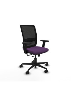 Piqueras y Crespo Haches traslack malla negra bali morado brazos 2D base nailon ruedas 65mm nailon