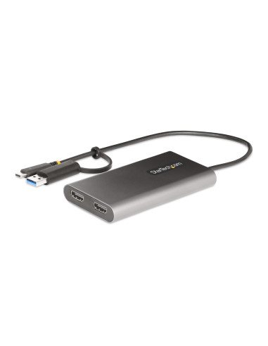 StarTech.com Adaptador USB-C a HDMI Doble - USB Tipo C a 2 Monitores
