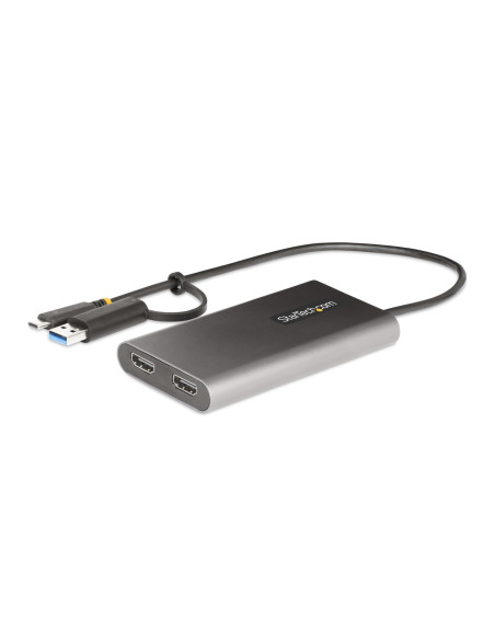 StarTech.com Adaptador USB-C a HDMI Doble - USB Tipo C a 2 Monitores