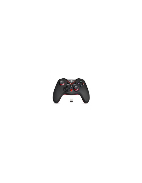 SPIRIT OF GAMER XGP GAMEPAD INALAMBRICO 2.4GHZ VIBRACION RECEPTOR NANO PC PS3 NEGRO ROJO SOG-RFXGP