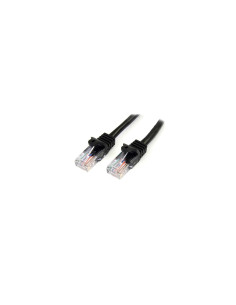 StarTech.com Cable de 2m Negro de Red Fast Ethernet Cat5e RJ45 sin