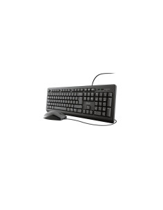 Trust TKM-250 teclado Ratón incluido Universal USB Español Negro