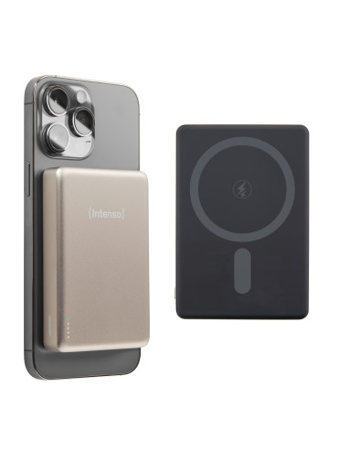 Intenso Batería Externa Magnética MW10000 10000 mAh – Compatible con MagSafe, Carga Inalámbrica 15W, USB-C PD 20W, Para iPhone y