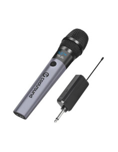 MICROFONO INALAMBRICO UHF CON RECEPTOR Y BATERÍA