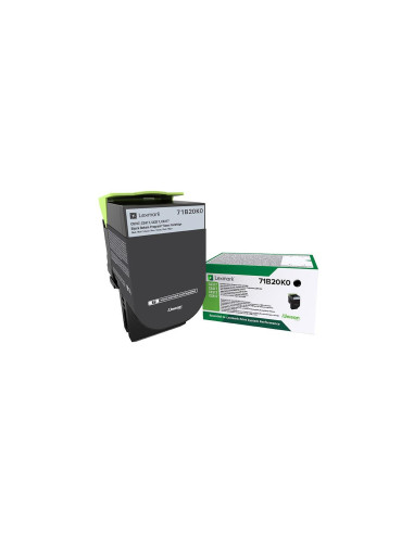 Lexmark 71B20K0 cartucho de tóner 1 pieza Original Negro