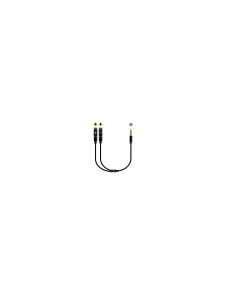 Nanocable Cable adaptador Audio Jack 3.5/M 4pines - 2xJack 3.5/H