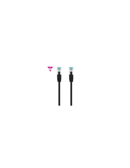 Nanocable Cable de Red Cat.7 600MHZ LSZH SFTP PIMF AWG26, Negro, 25 cm