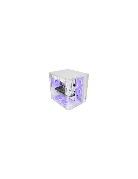 Mars Gaming MC-CURVW Midi Tower Negro, Blanco