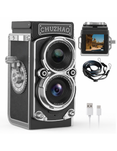 MINI CÁMARA RETRO 1080P NEGRA