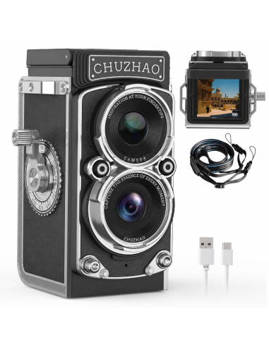 MINI CÁMARA RETRO 1080P NEGRA