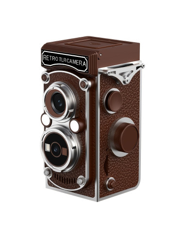 MINI CÁMARA RETRO 1080P MARRÓN