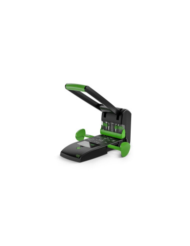 Novus B 2200 re+new perforador de papel 200 hojas Negro, Verde