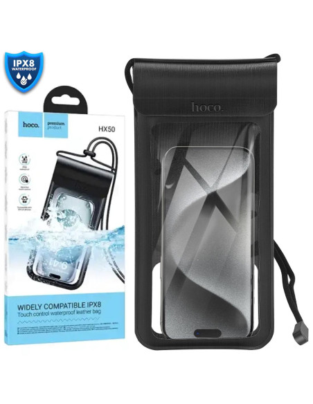 Hoco HX50 Funda Resistente al Agua IPX8 para Móviles Vertical