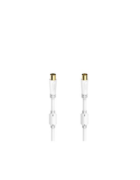 Hama 00205246 cable coaxial 1,5 m Blanco