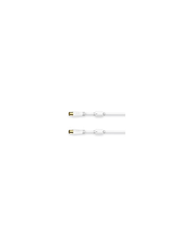 Hama 00205246 cable coaxial 1,5 m Blanco
