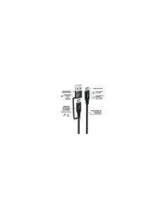 CoolBox CABLE USB-C + A / USB-C DATOS 10GBPS + CARGA RAPIDA 60W 2