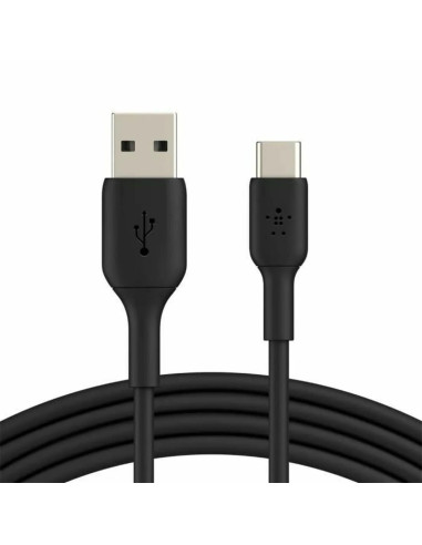 Belkin Cable USB-A To USB-C 1 metro Boos Charge Negro (CAB001BT1MBK)