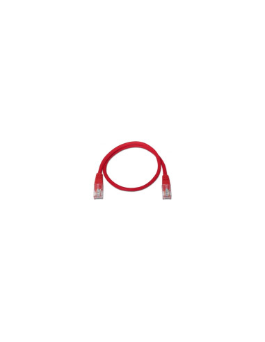 AISENS A133-0188 cable de red Rojo 1 m Cat5e U/UTP (UTP)