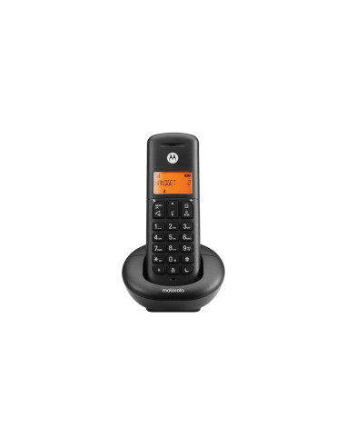 Motorola E201 Teléfono DECT Identificador de llamadas Negro