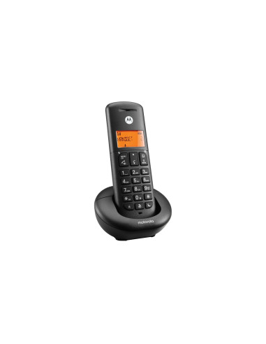 Motorola E201 Teléfono DECT Identificador de llamadas Negro