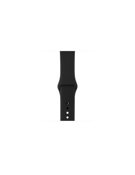 APPLE WATCH 3 GPS 38MM SPACE GREY ALUMINIUM CASE WITH BLACK SPORT BAND MQKV2QL/A