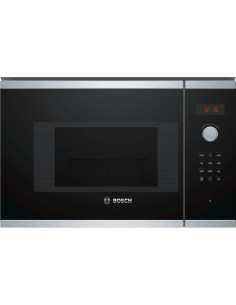 Bosch BEL523MS0 microondas Integrado 20 L 800 W Negro, Acero inoxidable