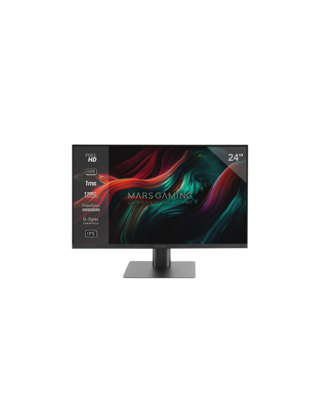 Mars Gaming MV-24, Monitor 24” IPS FHD 120Hz, HDR10 1ms, FreeSync y