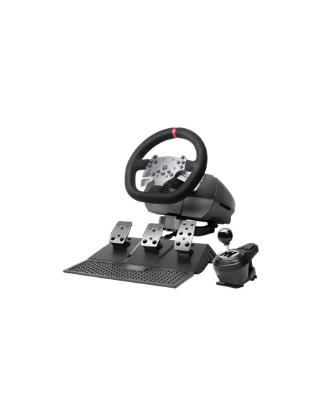 Mars Gaming MWHRSX mando y volante Negro Volante + Pedales