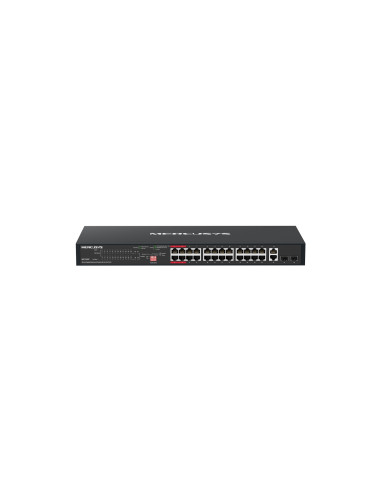 Mercusys MS128GP switch Gigabit Ethernet (10/100/1000) Energía sobre Ethernet (PoE) 1U Negro