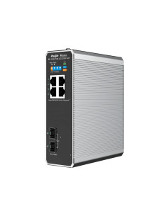 Ruijie Networks RG-NIS2100 Gestionado L2 Gigabit Ethernet (10/100/1000) Energía sobre Ethernet (PoE) Negro, Acero inoxidable