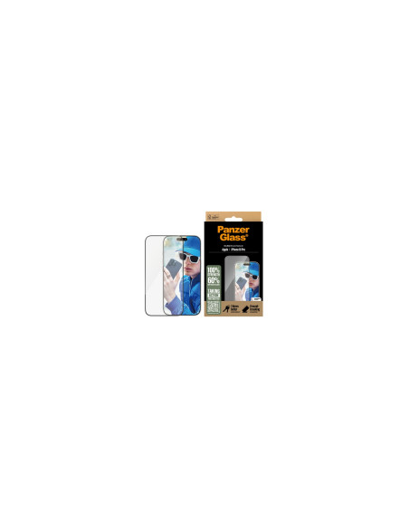 PanzerGlass ® Screen Protector iPhone 16 Pro | Ultra-Wide Fit
