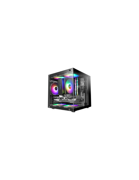 Mars Gaming MC-CUBE carcasa de ordenador Mini Tower Negro