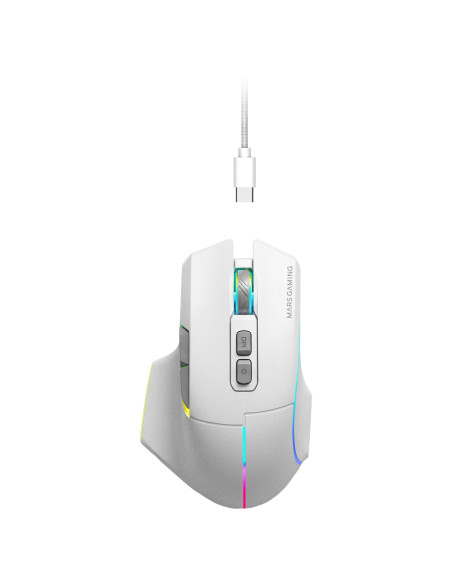 Mars Gaming MMWVECTORW ratón Juego mano derecha RF Wireless +