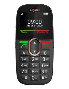 Gigaset GL695 5,87 cm (2.31") 113 g Negro Teléfono para personas mayores