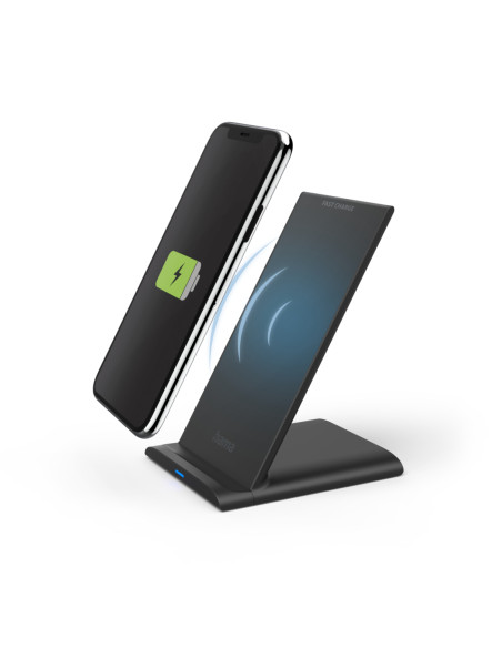 Hama QI-FC10S Smartphone Negro USB Cargador inalámbrico Carga rápida