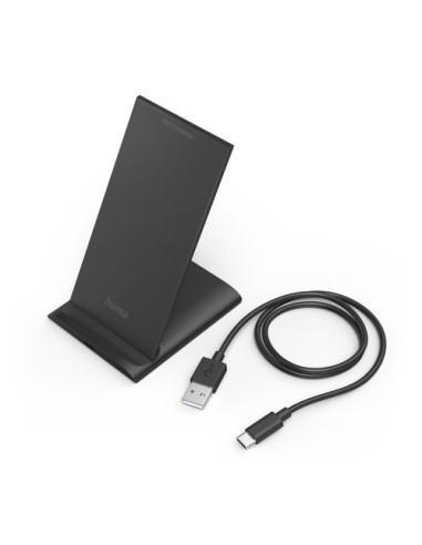 Hama QI-FC10S Smartphone Negro USB Cargador inalámbrico Carga rápida